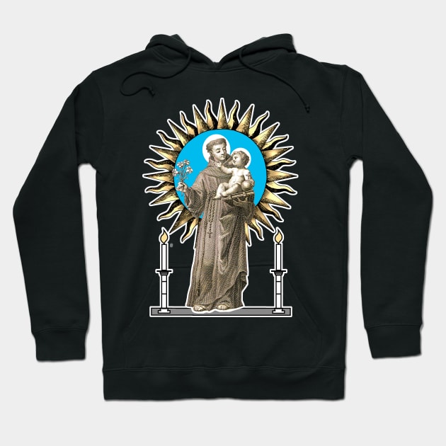 saint anthony Hoodie by Marccelus